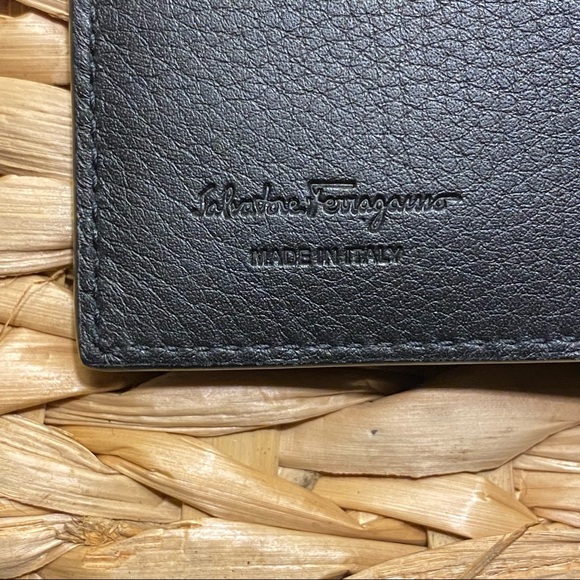SALVATORE FERRAGAMO Leather Mens Wallet NWT w/oBOX brown tricolour interior - Picture 11 of 14